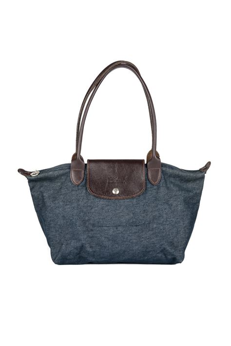 longchamp denim tote.